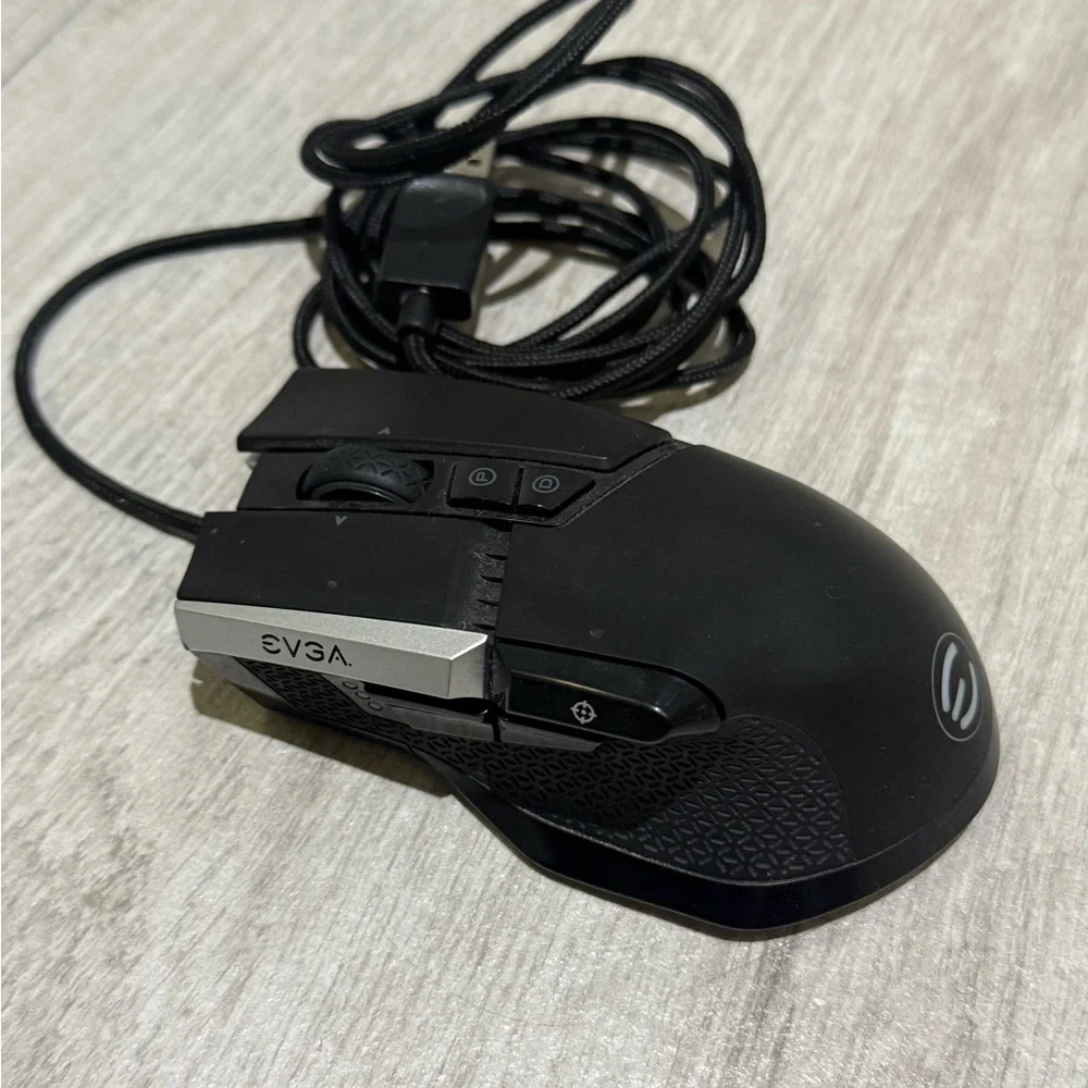EVGA Black and Silver Wired Mouse